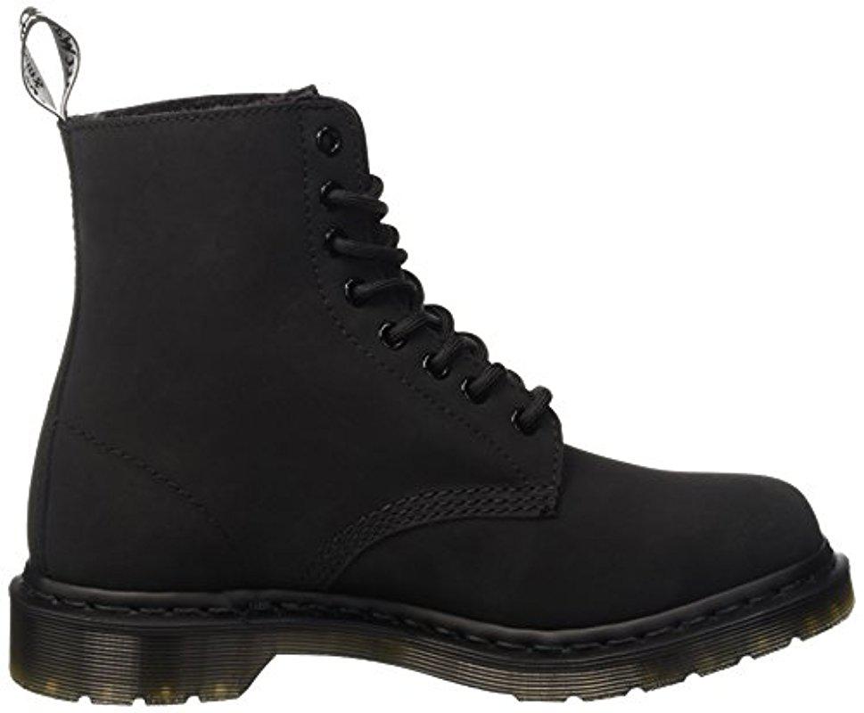 Dr. Martens Leather 1460 Mono Fl Combat Boot in Black - Lyst