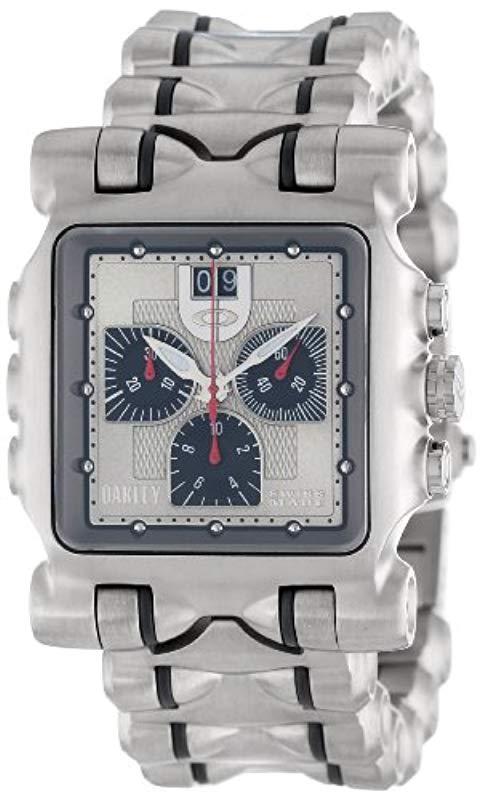 Oakley 10-194 Minute Machine Titanium Bracelet Edition Titanium Chronograph  Watch in Metallic for Men - Lyst