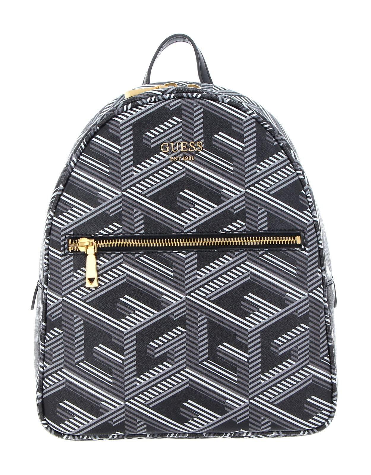 Guess Vikky Backpack Black Logo in Grey Lyst UK