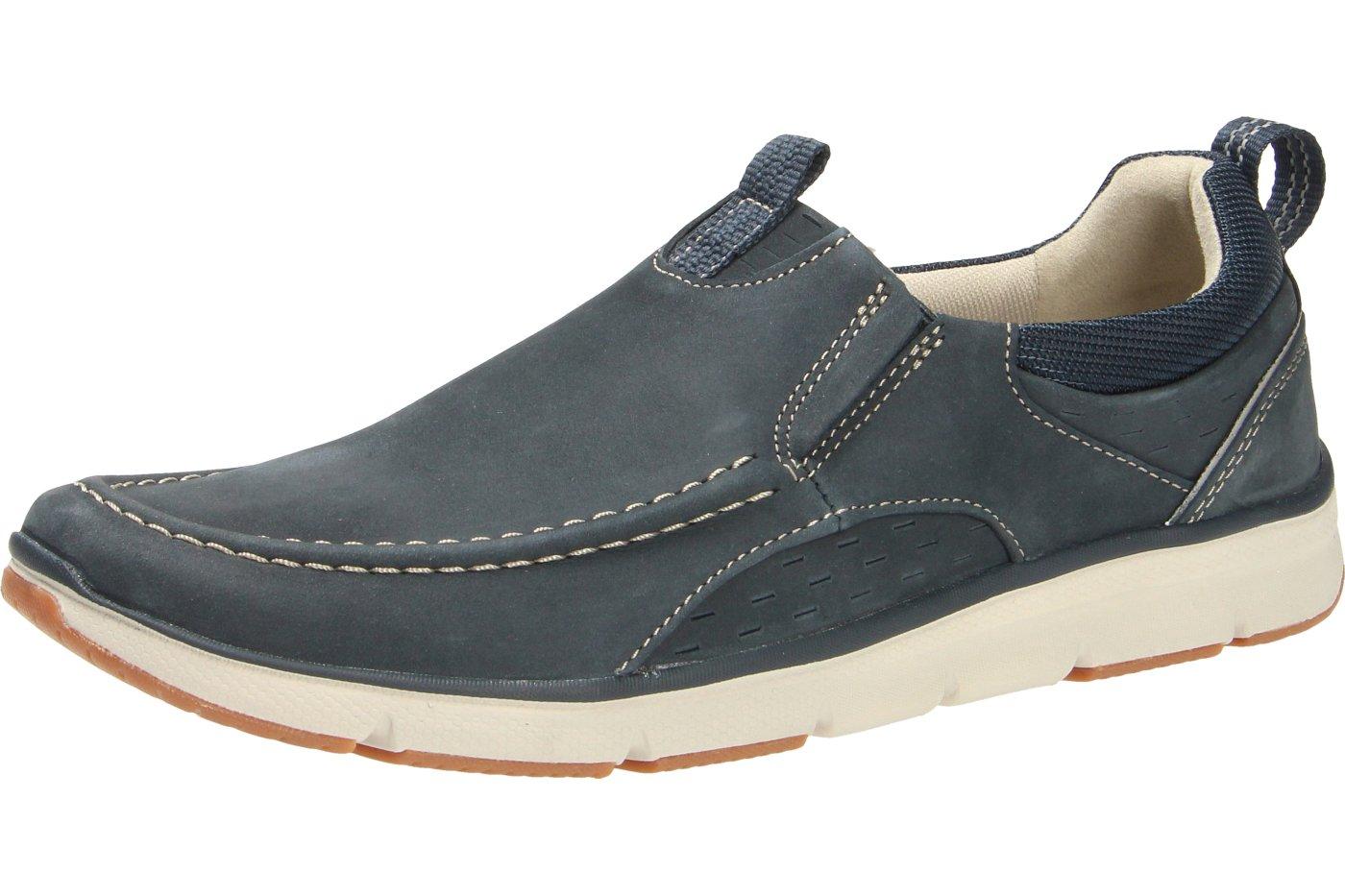 Clarks Rubber Orson Row Loafers in Blue (Navy Nubuck -) (Blue) for Men ...