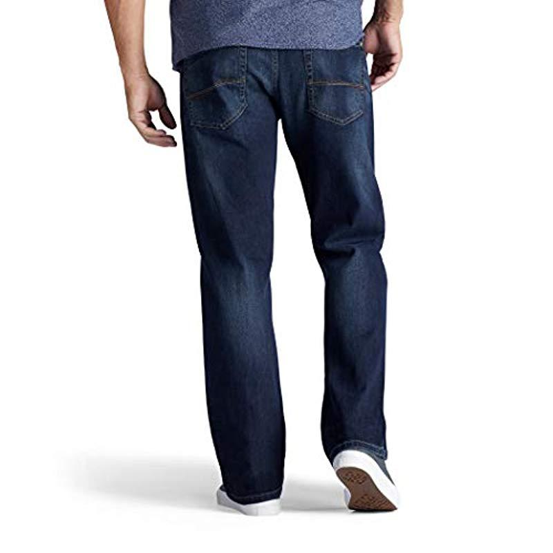 LEE Daren Slim Fit Tapered Jeans New Men/'s Faded Storm Grey Straight Leg Denim