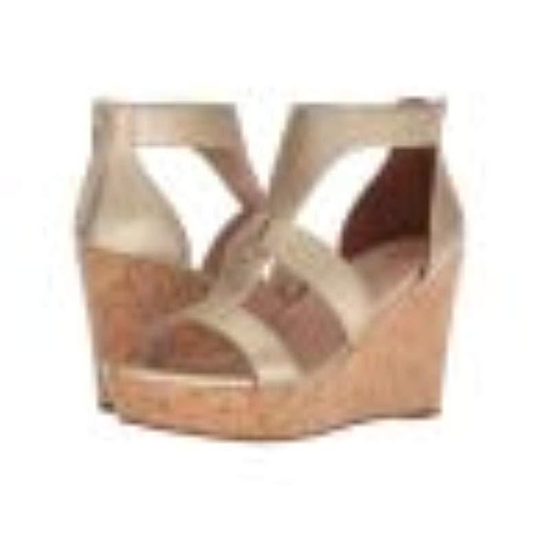 ugg gold wedge sandals