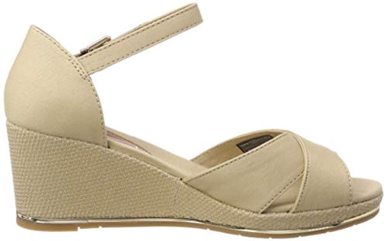 tommy hilfiger feminine mid wedge sandal basic