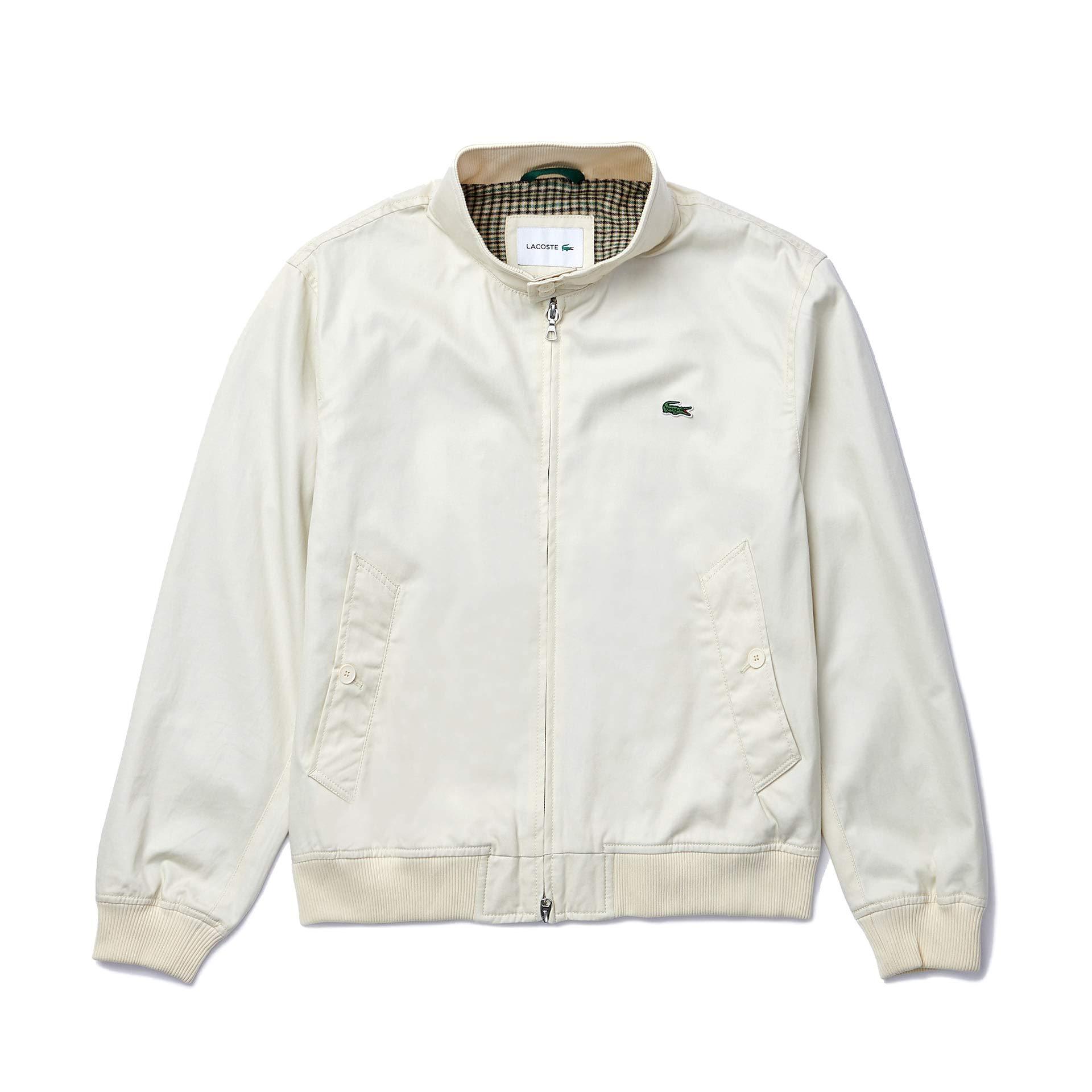 white lacoste jacket