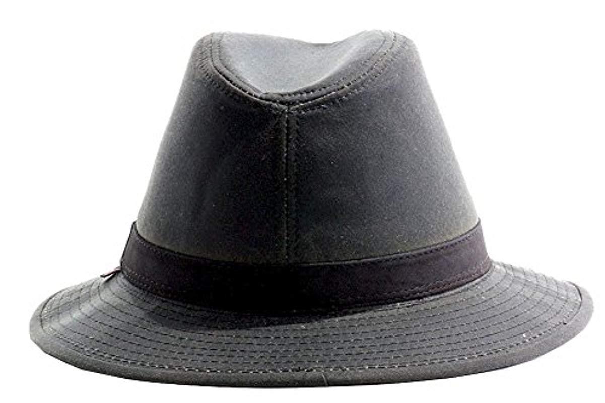 Woolrich Wax Cotton Safari Hat in Brown 