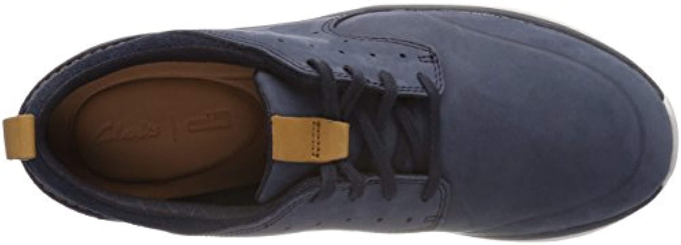 Clarks Garratt Lace Nubuck Shoes In Navy in Blue for Men Lyst UK