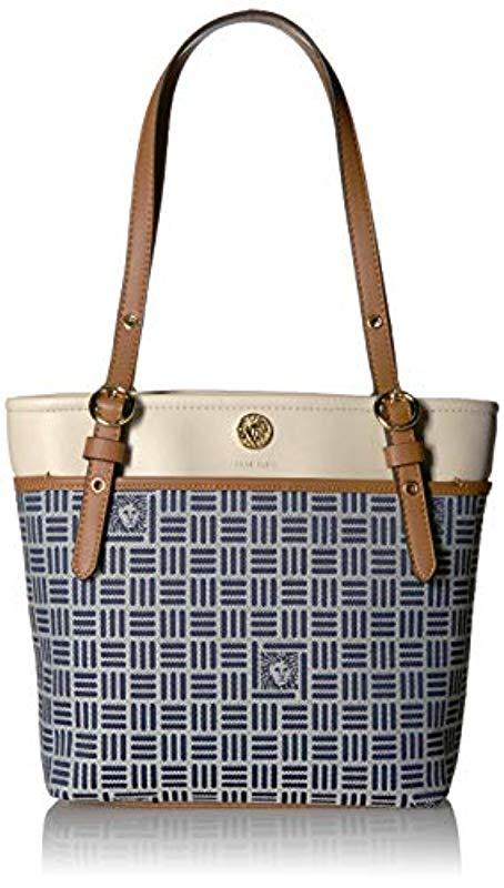 anne klein small pocket tote