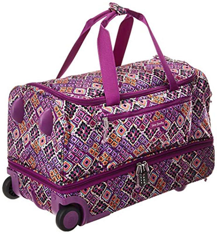 vera bradley foldable rolling duffel