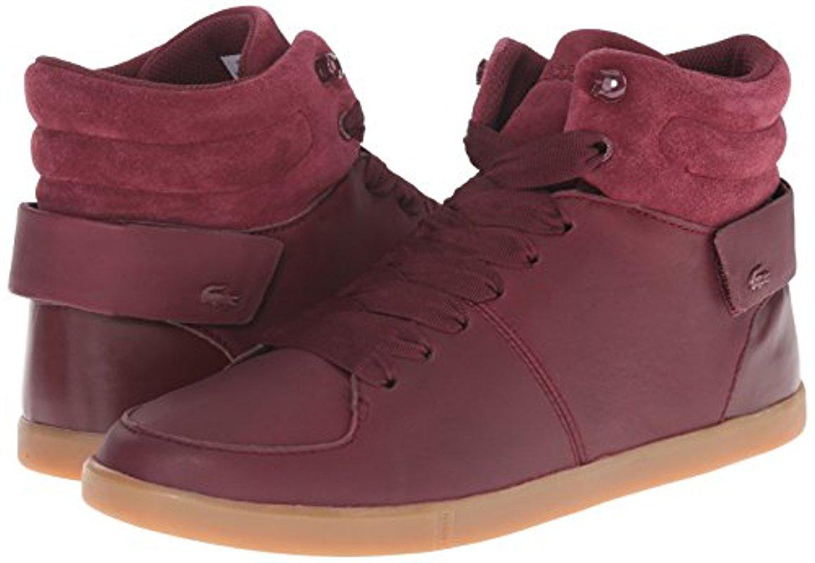lacoste burgundy shoes