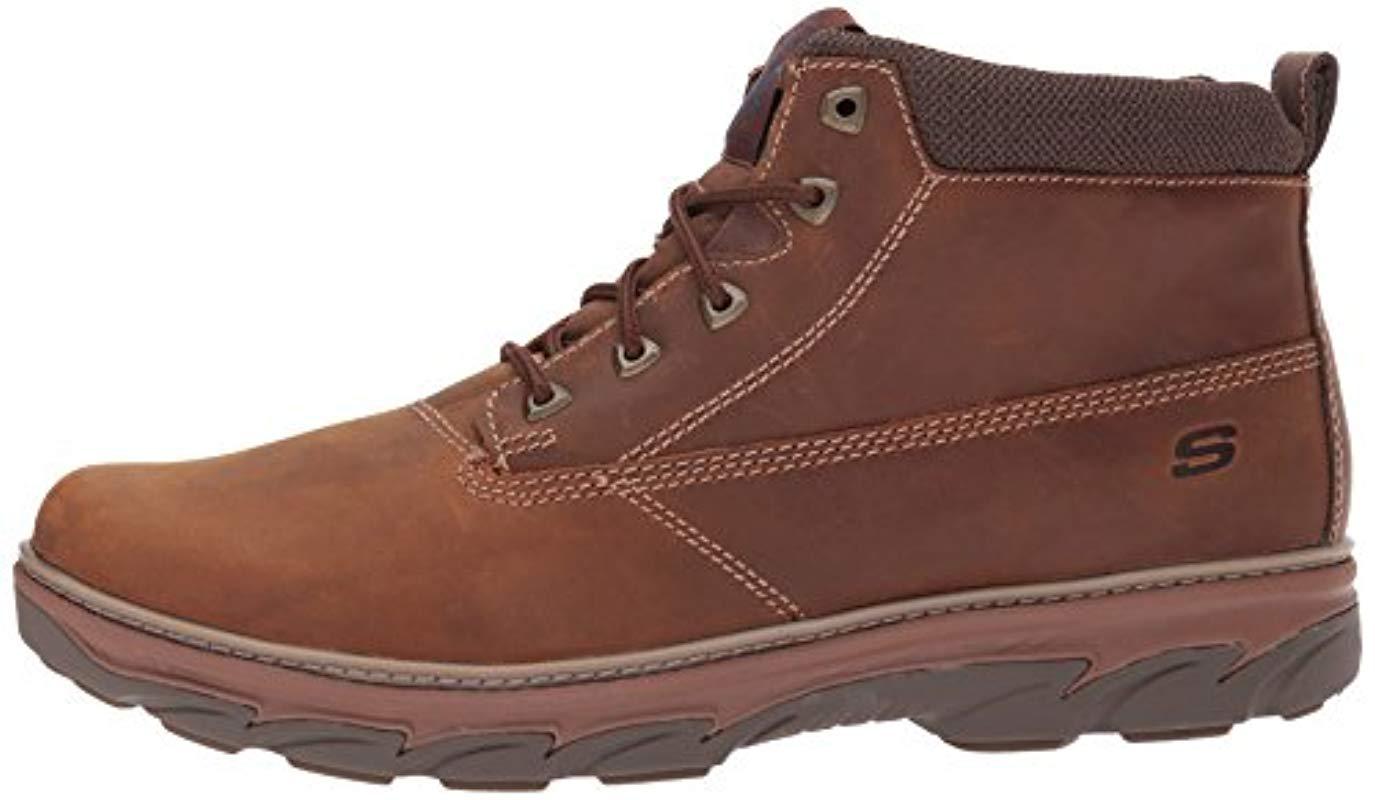 Skechers Resment Alento Ankle Boots in Brown for Men | Lyst UK