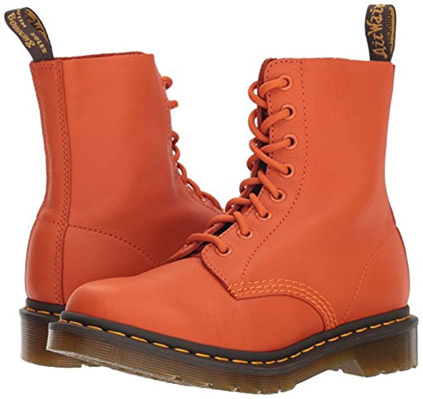 dr martens orange boots