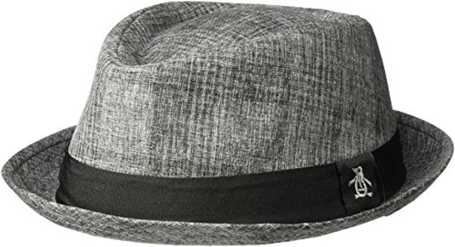 Original Penguin Textured Porkpie in 