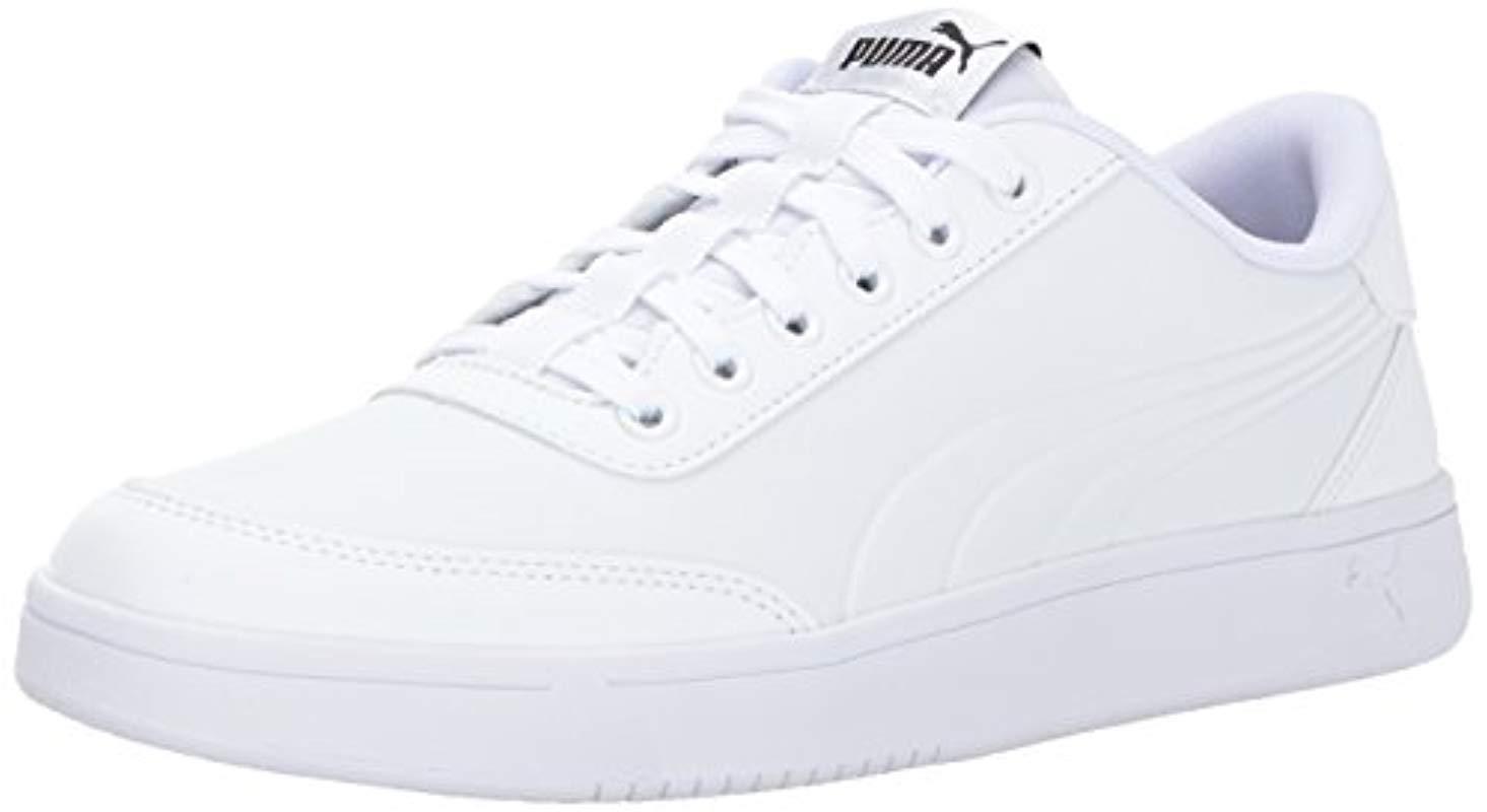 puma court breaker l white sneakers