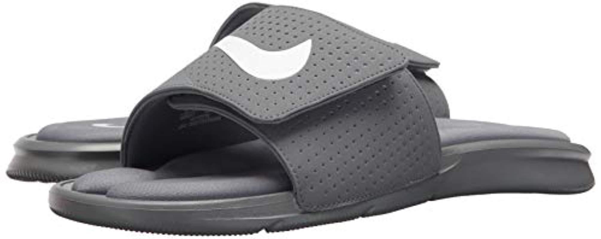 Nike Rubber Ultra Comfort Slide Sandal in Cool Grey White (Grey) for Men -  Lyst