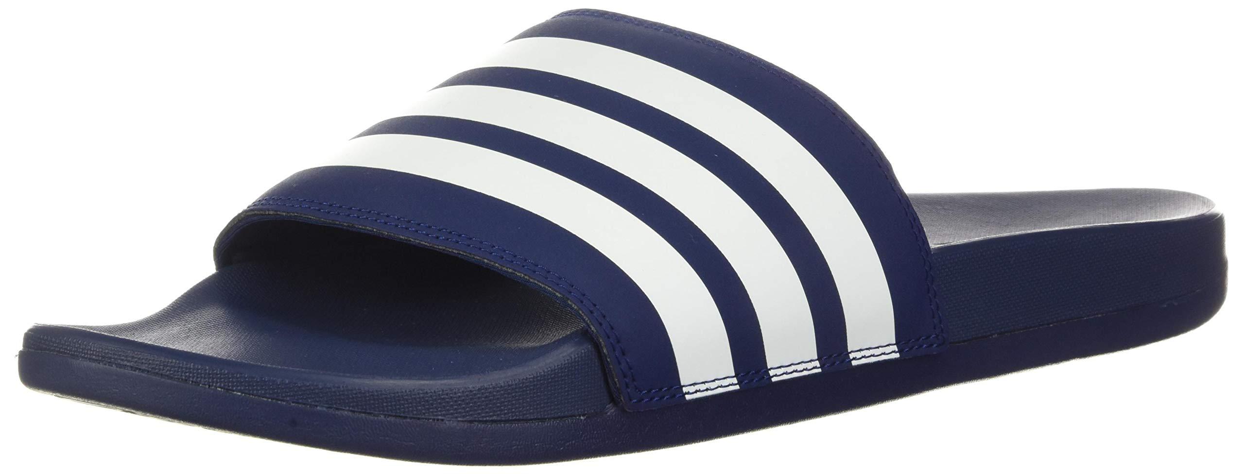adidas sandals blue white