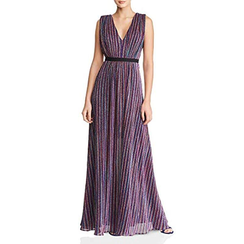 bcbg metallic gown