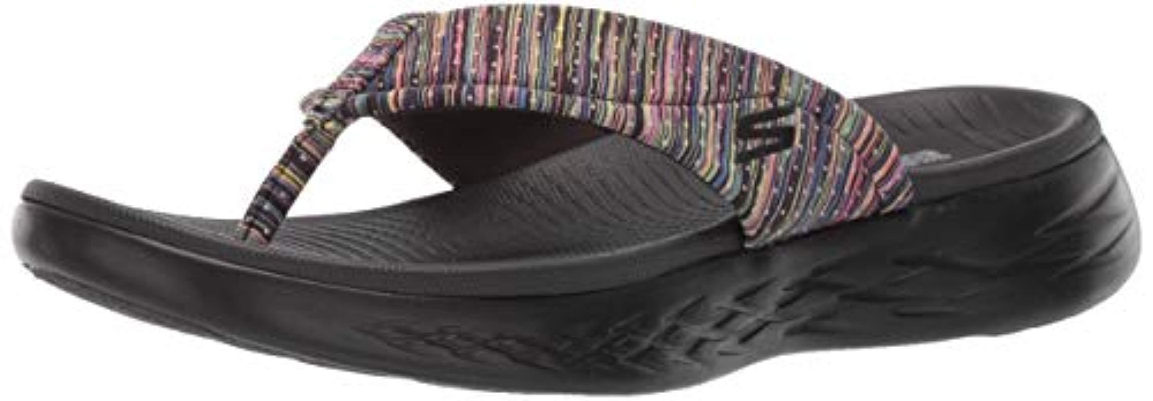 Skechers On-the-go 600-16155 Flip-flop in Black - Lyst