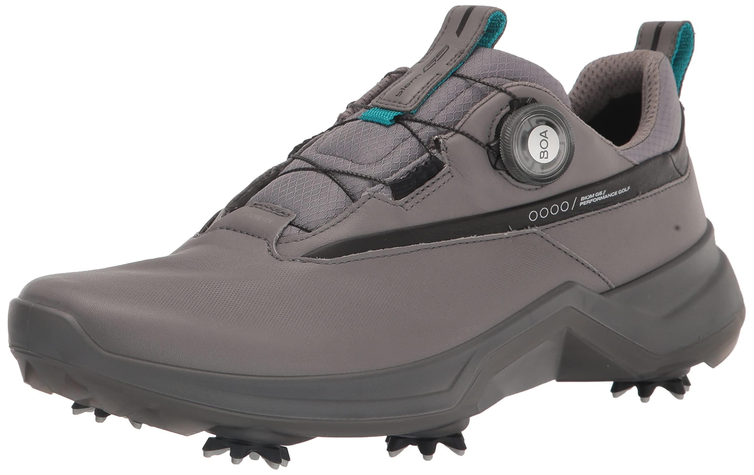 Ecco Tex Leather Golf Shoes - Steel - 11.5 in Gray for Men | Lyst