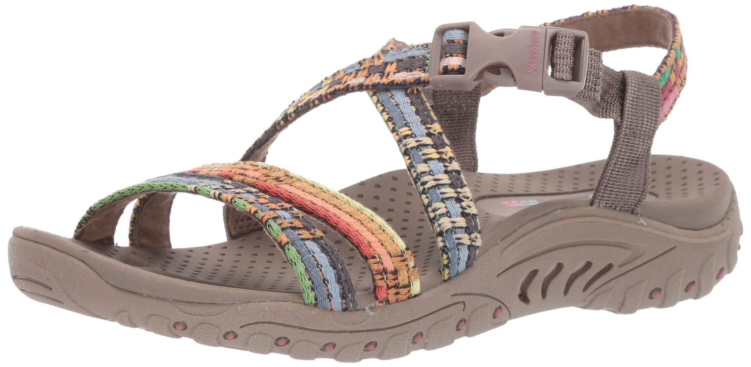 Skechers Reggae-SEW Me-boho Woven Strappy Slingback Sandal | Lyst