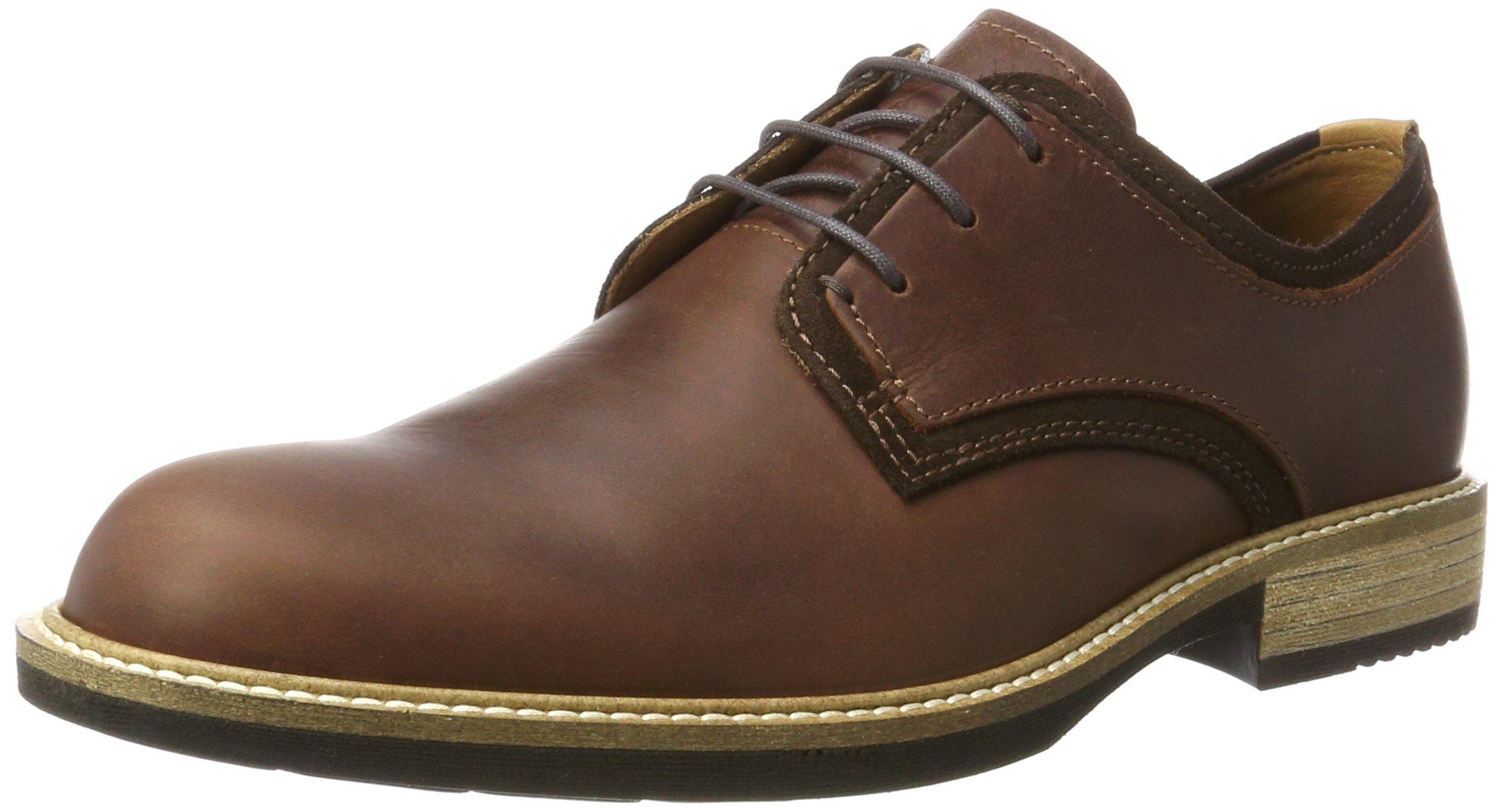 Ecco Leather Kenton Plain Toe Tie Oxford in Brown for Men - Lyst