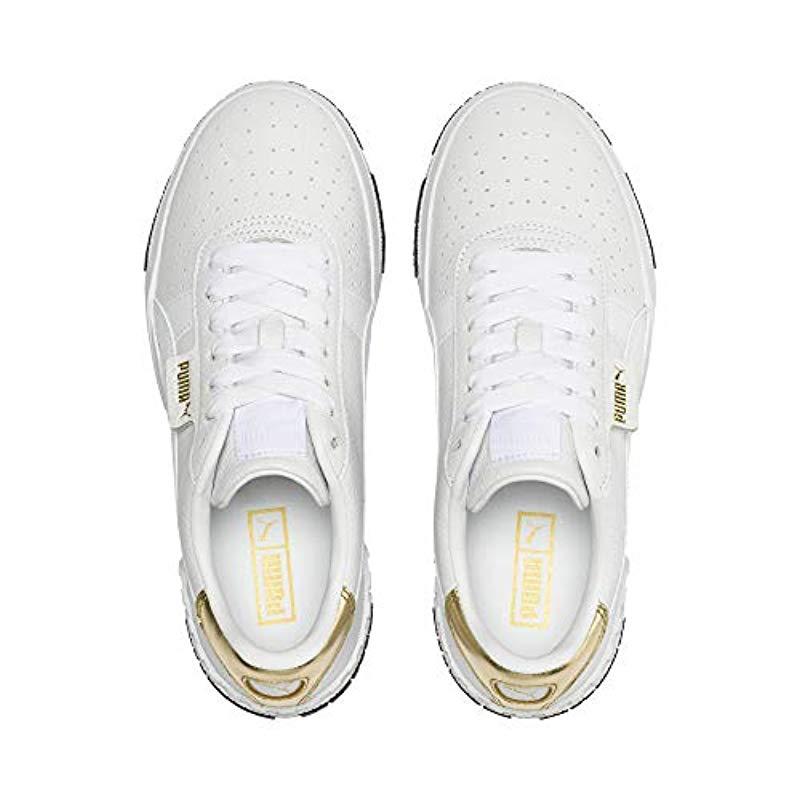 PUMA Leather Cali Bold Metallic Damen Sneaker - Lyst