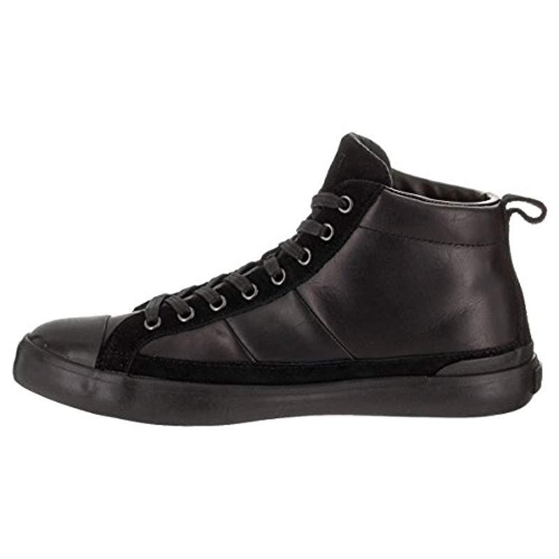 Polo Ralph Lauren Clarke Sport Suede Fashion Sneaker in Black for Men | Lyst