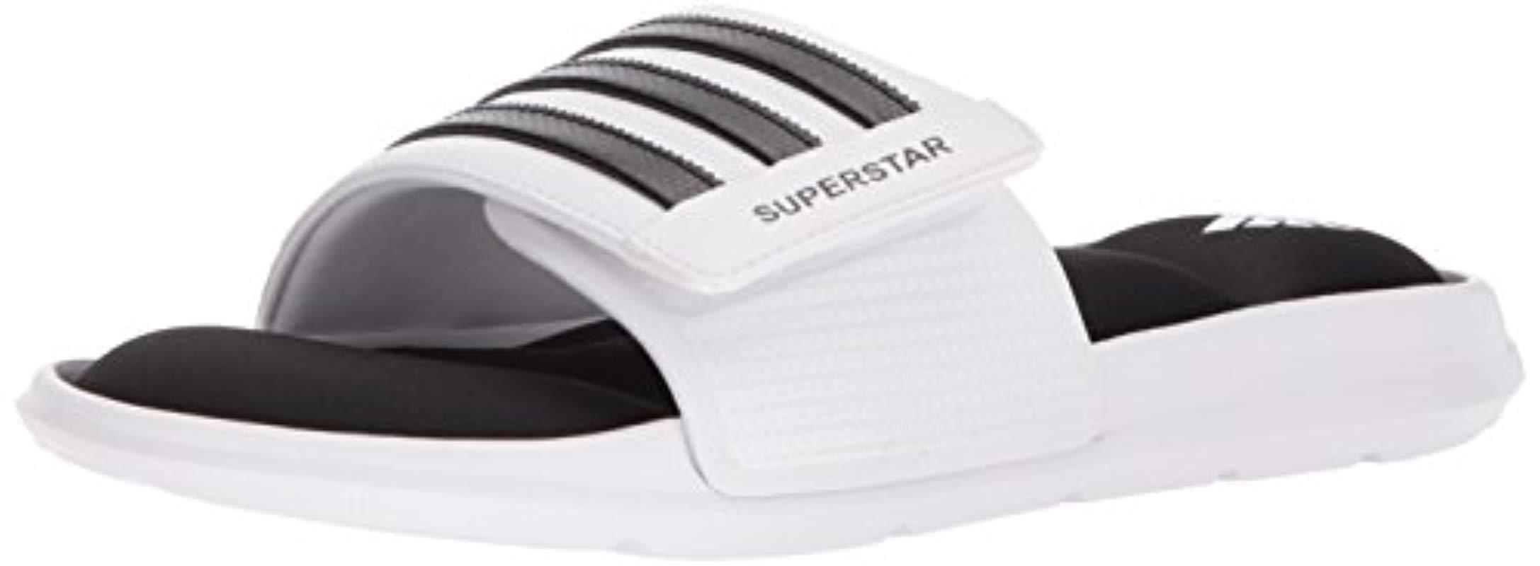 adidas Superstar 5g Slide Sandal in White/Black/White (White) for Men | Lyst