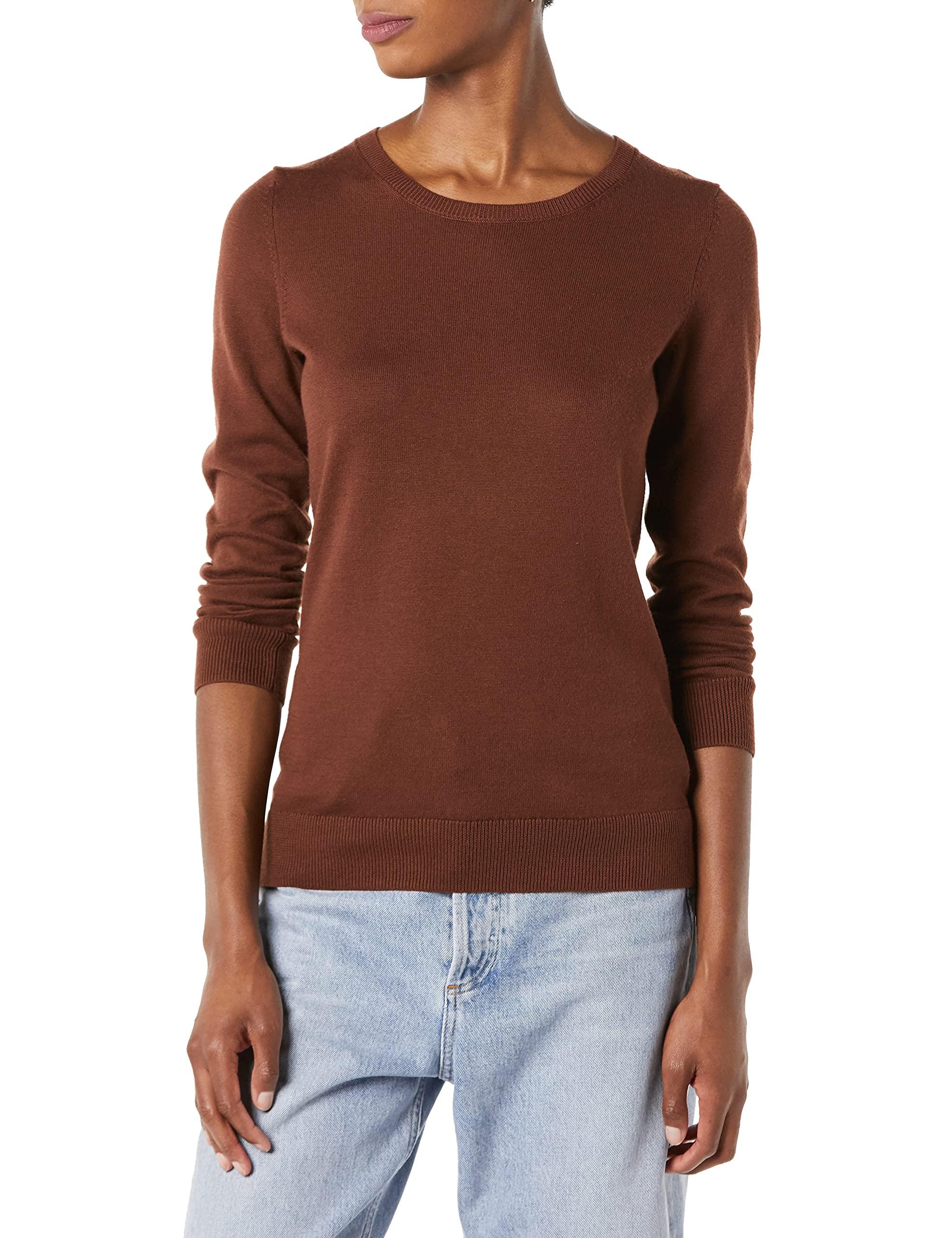 essentials brown crewneck