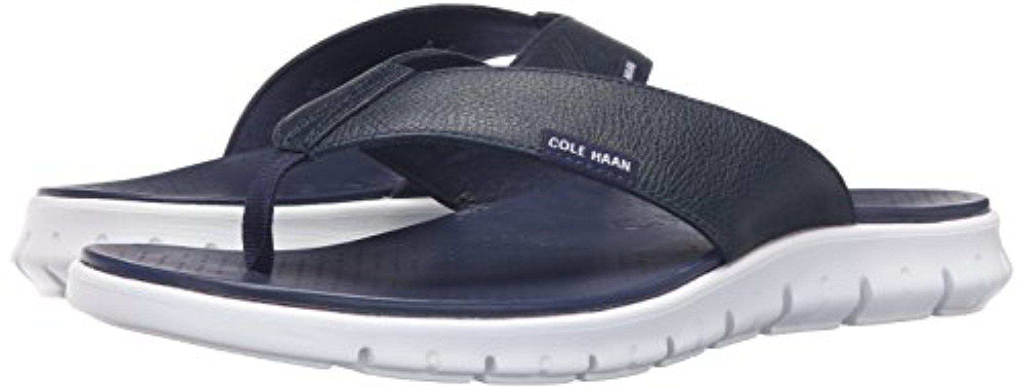 Cole Haan Zerogrand Thong Sandal in Blue for Men | Lyst