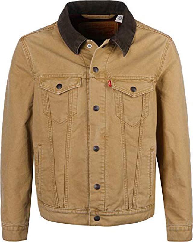 levi's x justin timberlake lined trucker jacket dijon canvas