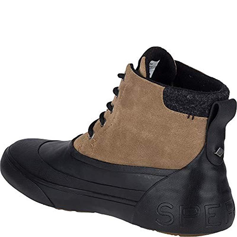 sperry cutwater deck boot black