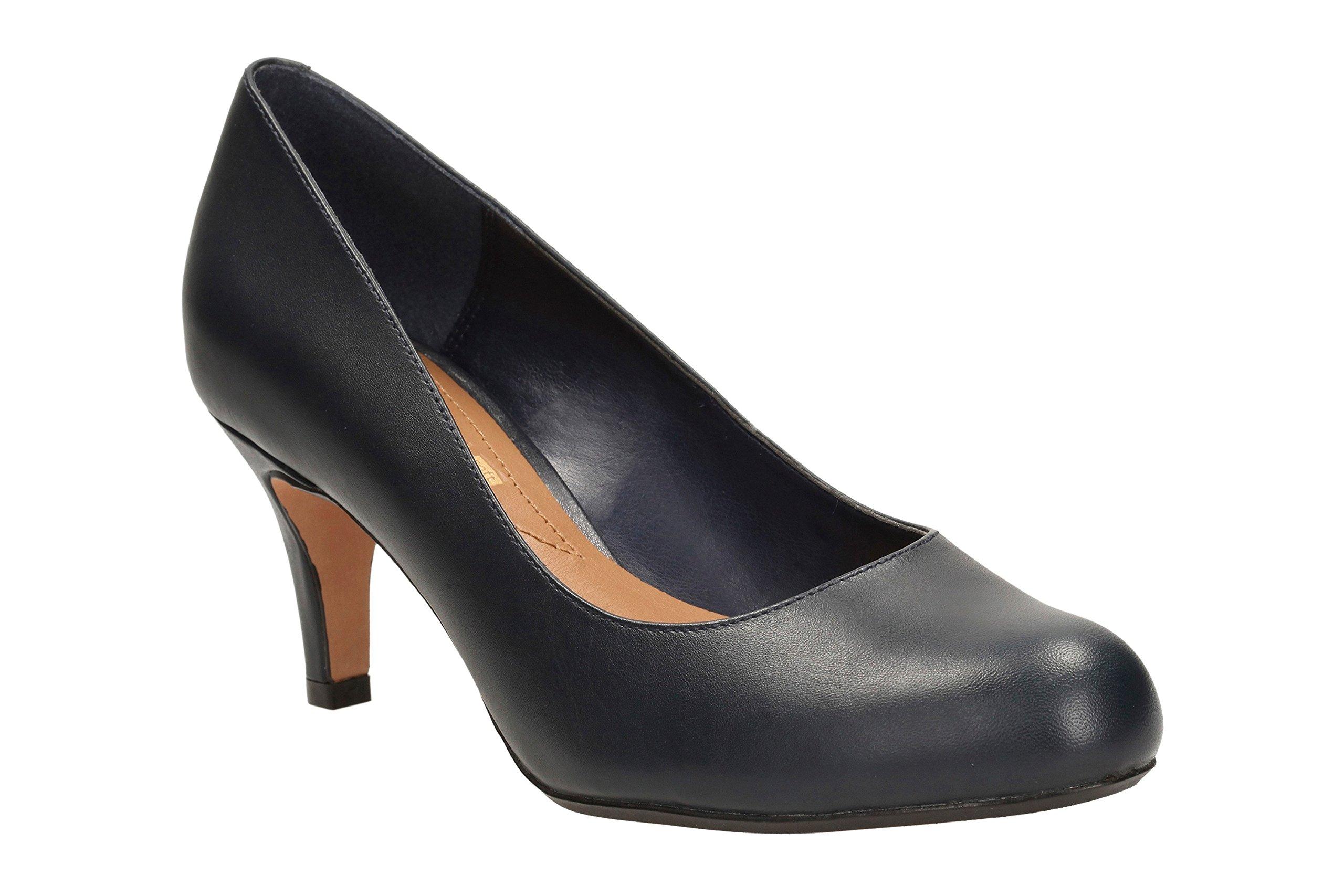Clarks S Smart Arista Abe Leather Shoes In Navy Wide Fit Size 3 in Blue Lyst UK