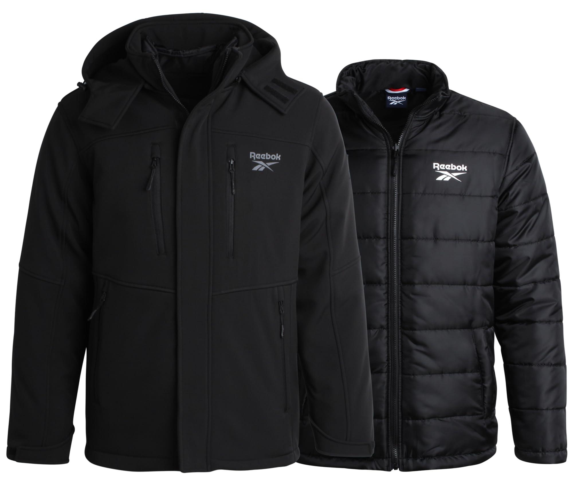 Reebok Winter Coat softshell Jacket With Removable Puffer Coat System Ski Jacket For in Black for Men Lyst UK