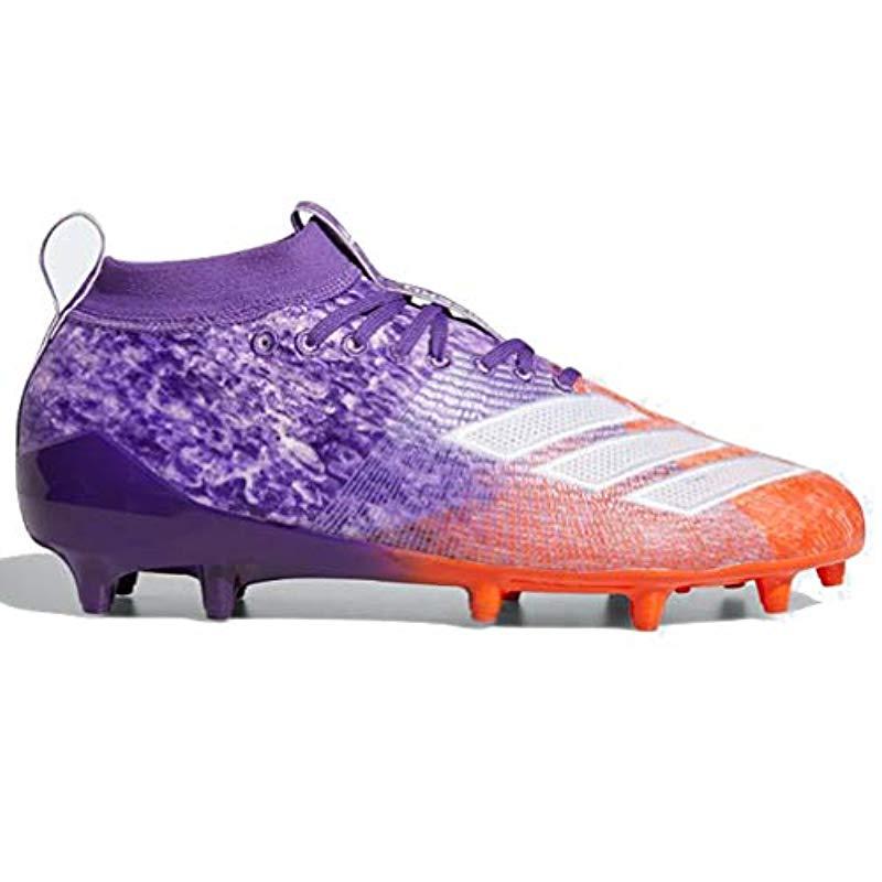adidas Adizero 8.0 Snowcone Molded Cleats Shoes in Purple for Men | Lyst