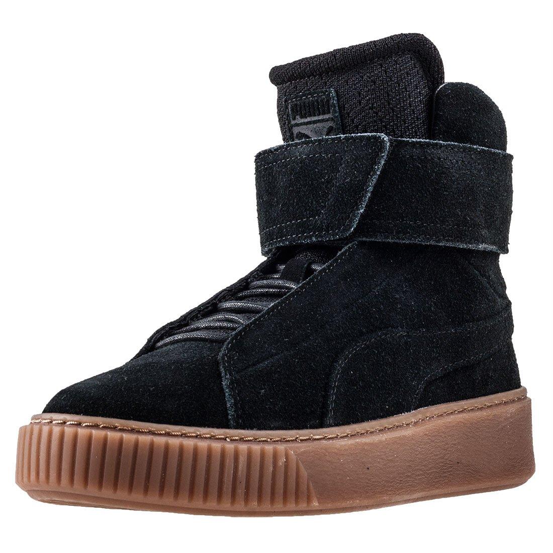 puma platform mid black gum