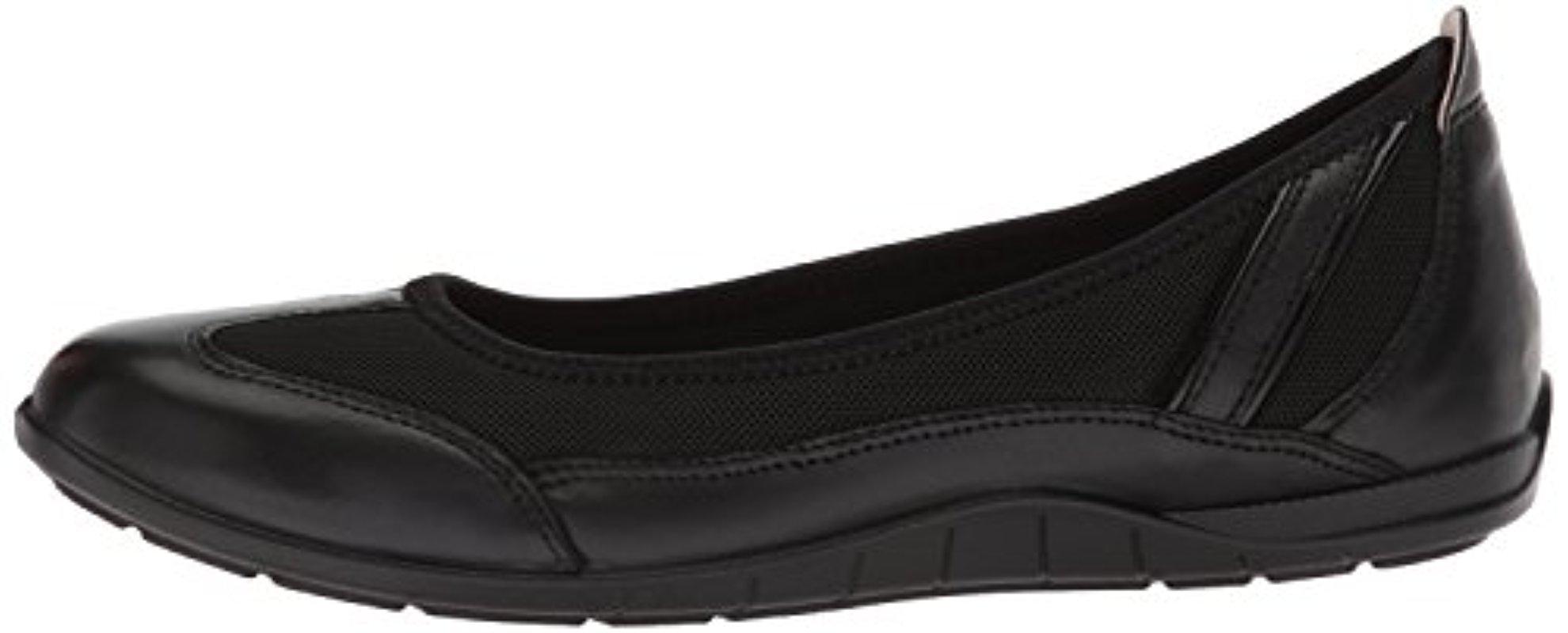 Ecco Bluma Summer Ballerina Ballet Flat in Black Lyst