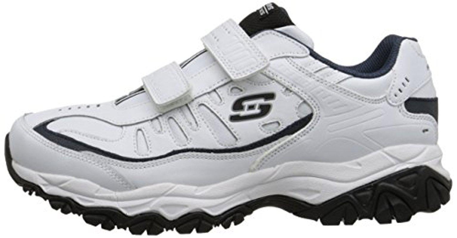 Skechers Rubber Sport Afterburn Strike Memory Foam Velcro Sneaker