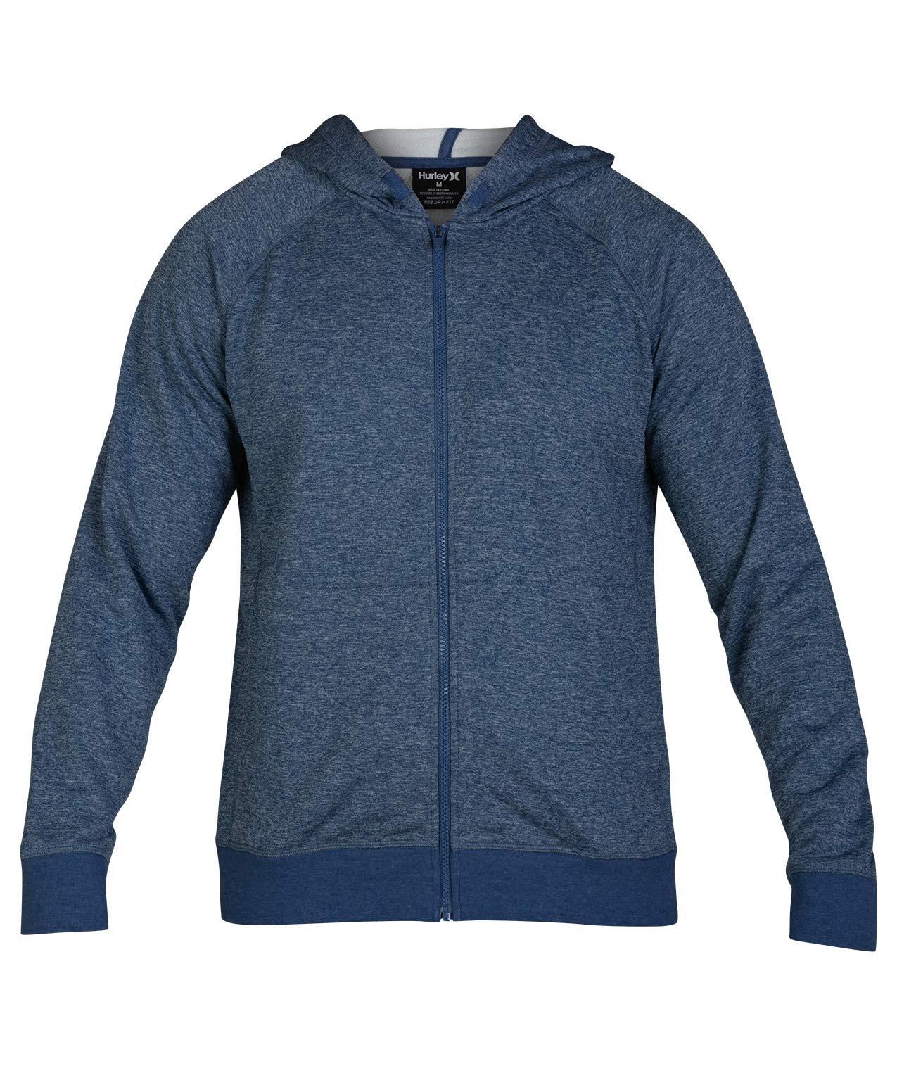 Hurley Nike Dri-fit Disperse Zip Fleece Hoodie in Blue for Men | Lyst
