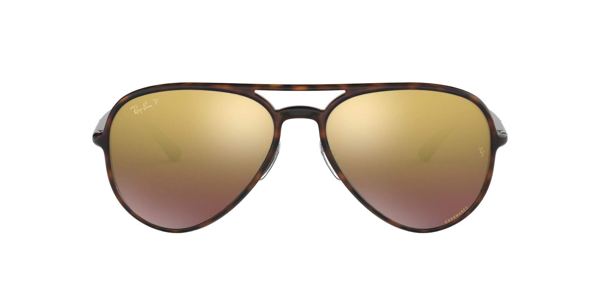 Ray Ban Synthetic Rb43ch Chromance Mirrored Aviator Sunglasses Lyst
