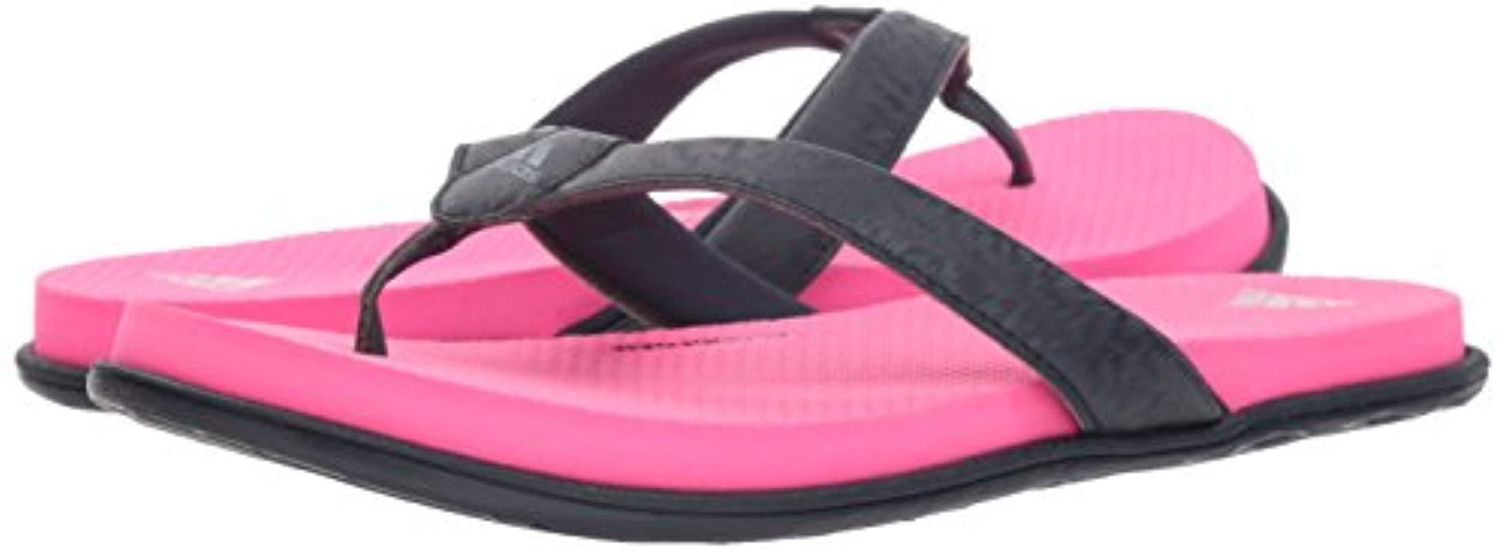 adidas Originals Rubber Cloudfoam Flip Flop Slide Sandal in Pink - Lyst
