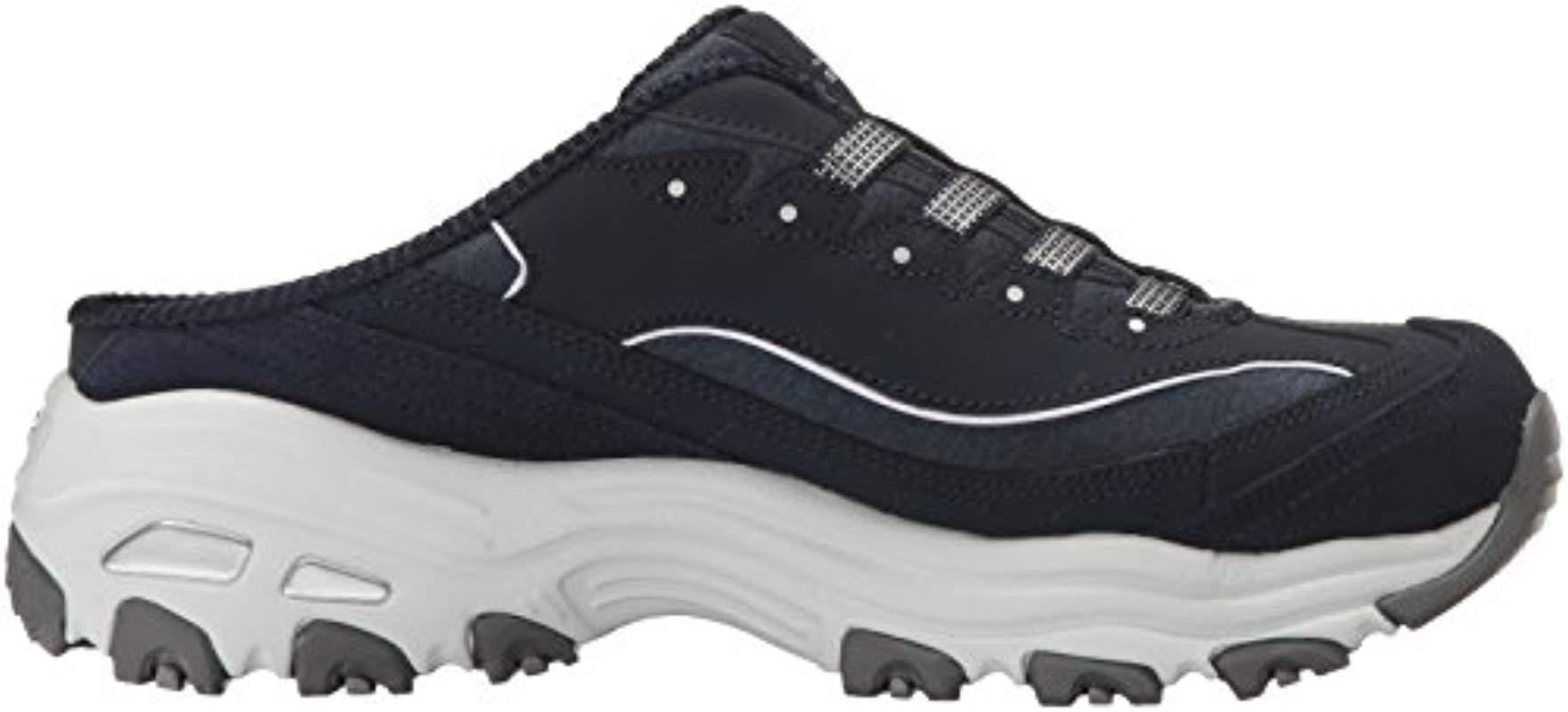 Skechers Synthetic Sport D'lites Slip-on Mule Sneaker in Navy White (Blue)  - Save 69% | Lyst UK