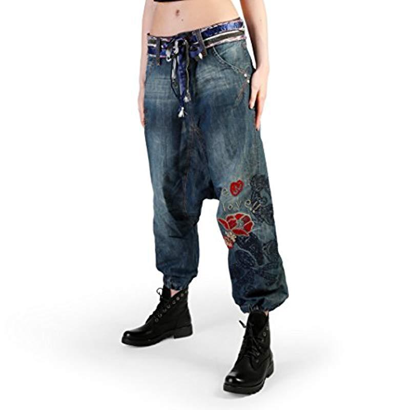 Desigual Denim 36d2686 Baggy Jeans in Blue - Lyst