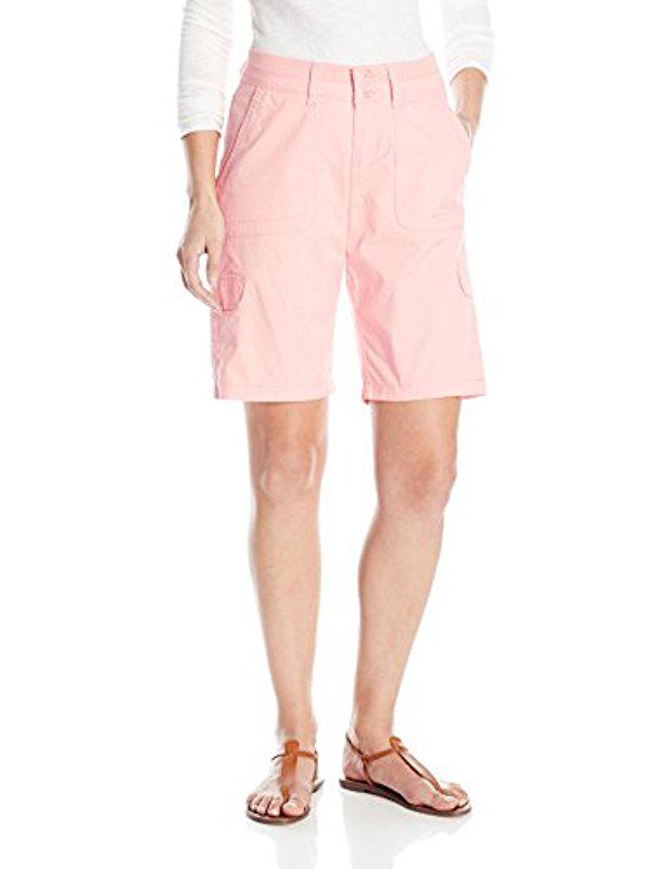 lee women's relaxed fit avey knit waist bermuda short