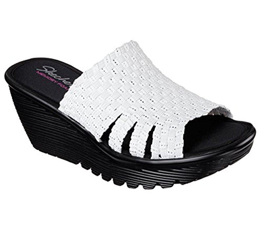 skechers cali parallel wedge sandal