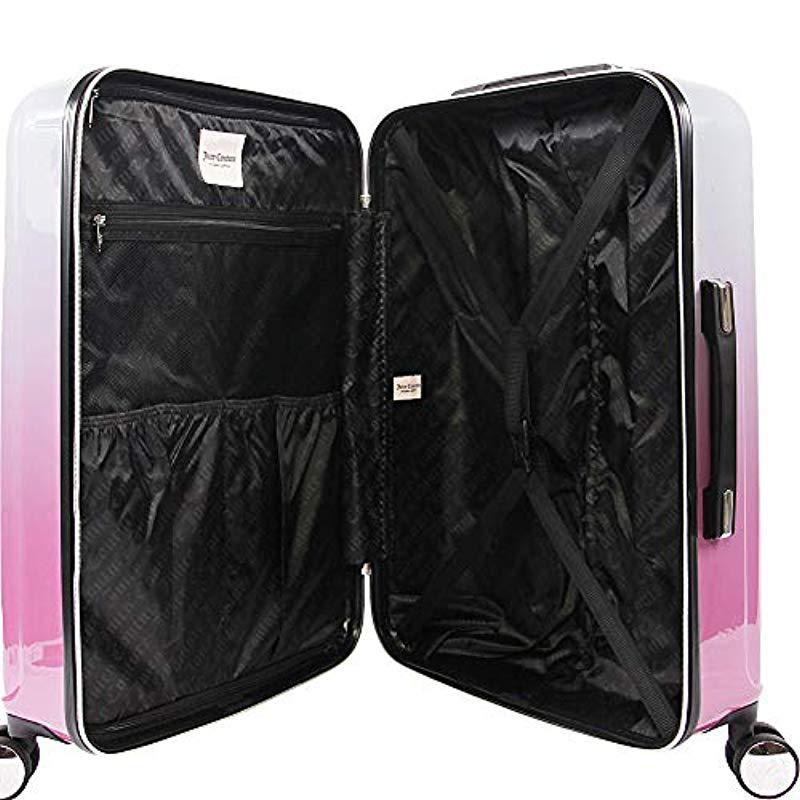 juicy couture vivian 3 piece hardside spinner luggage set