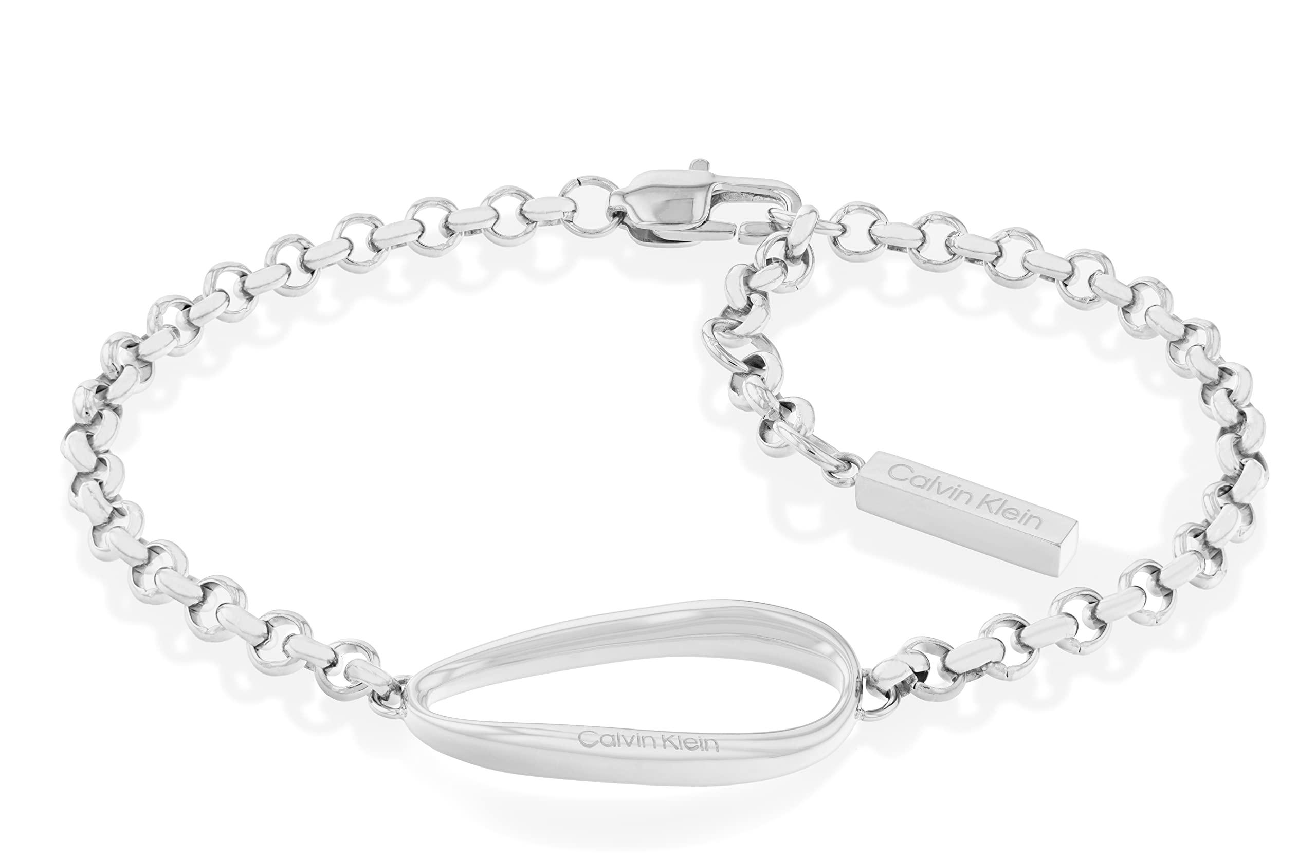 Calvin Klein Jewelry Stainless Steel Chain Bracelet in Black | Lyst