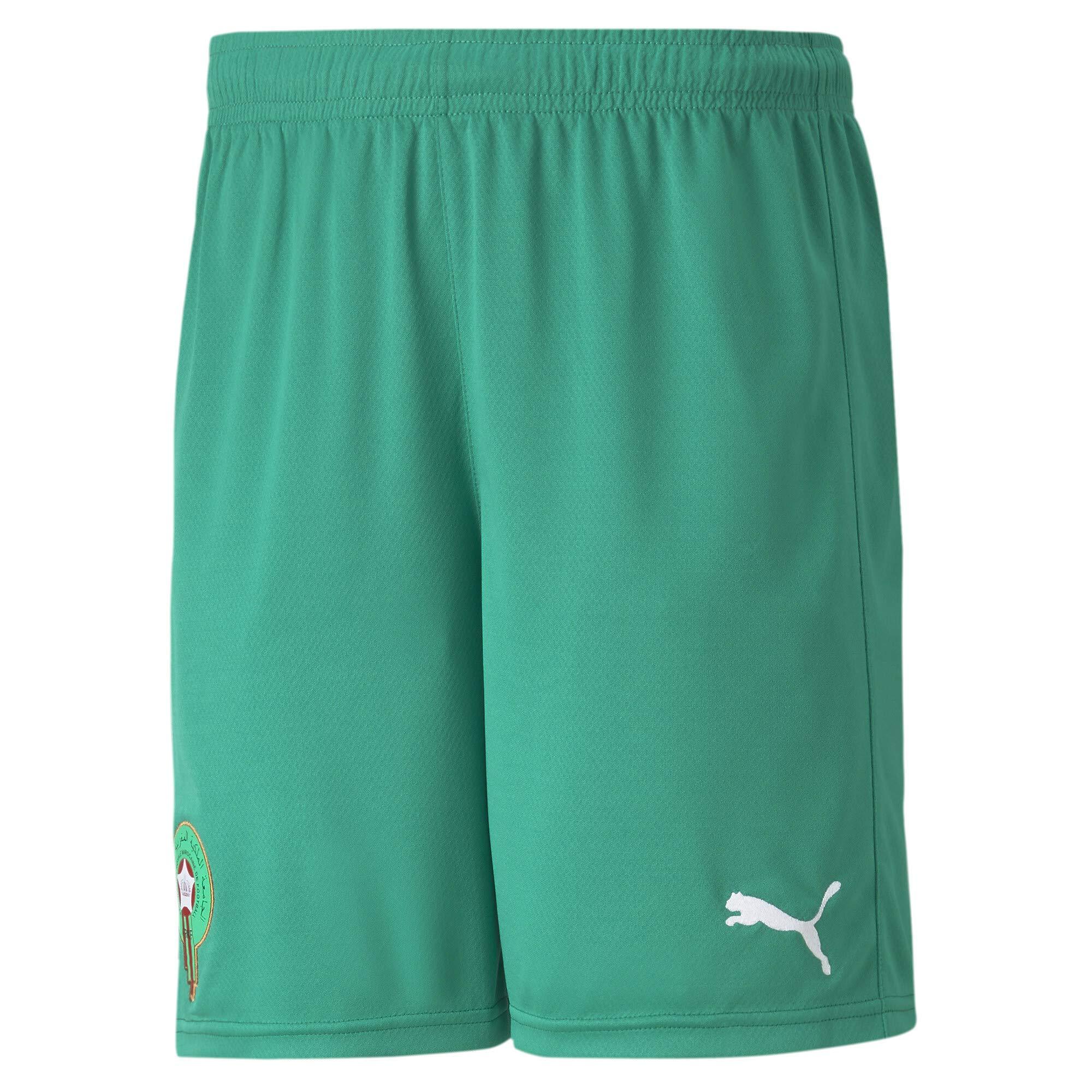 PUMA Morocco Home Replica Football Shorts Pepper Green- White Xxl