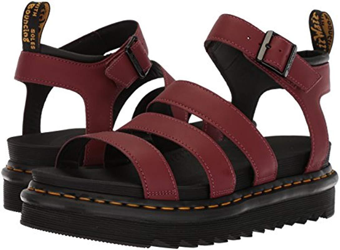 Martens Blaire Cherry Sandals in Red Lyst UK