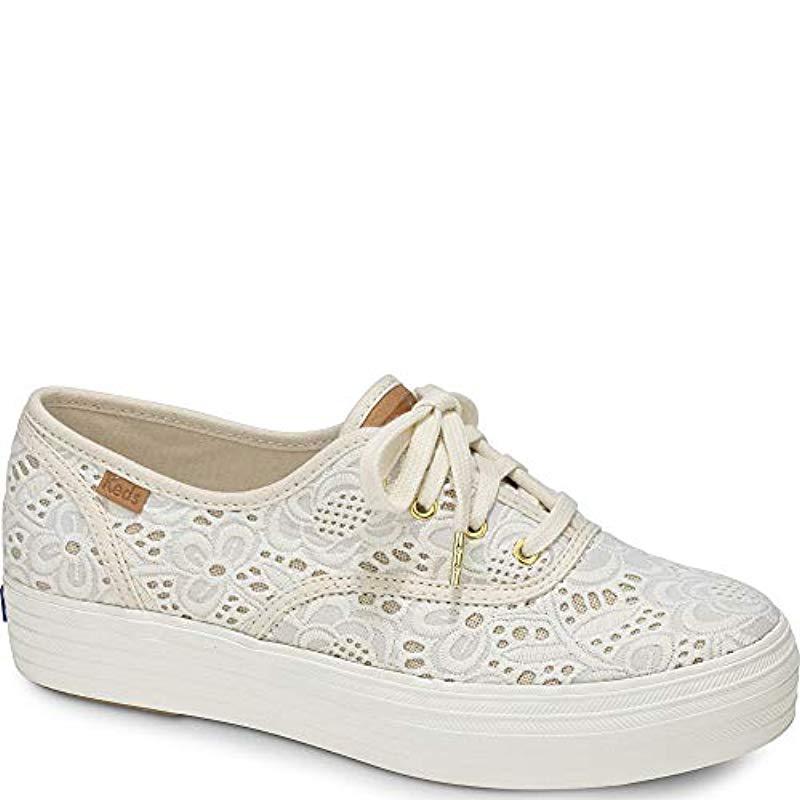 keds triple embroidered crochet