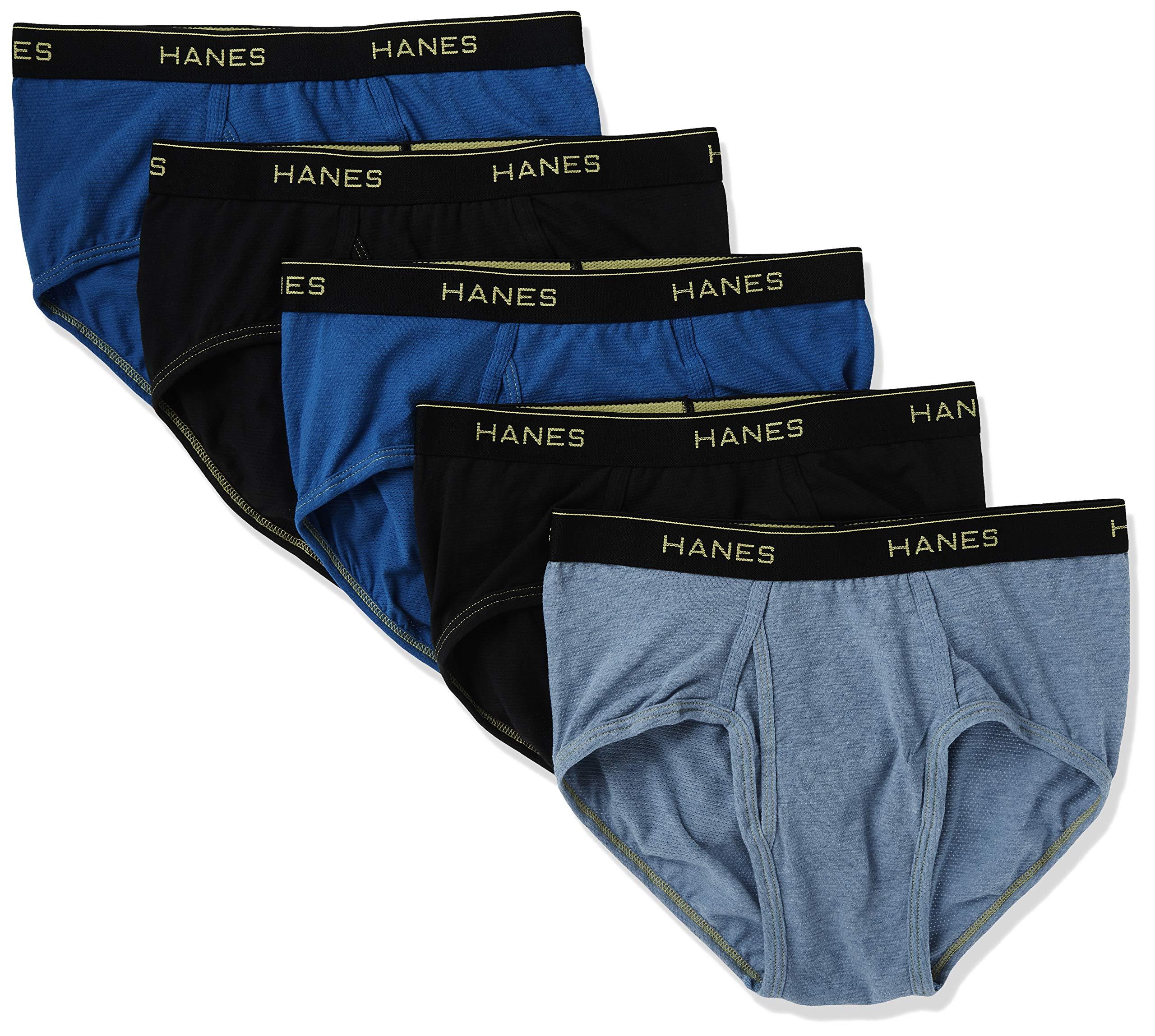 Hanes 5-pack Cool Comfort Lightweight Breathable Mesh Brief in Blue for Men  | Lyst
